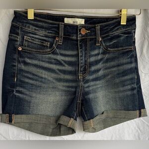 BKE Women's Dark Blue Denim Shorts